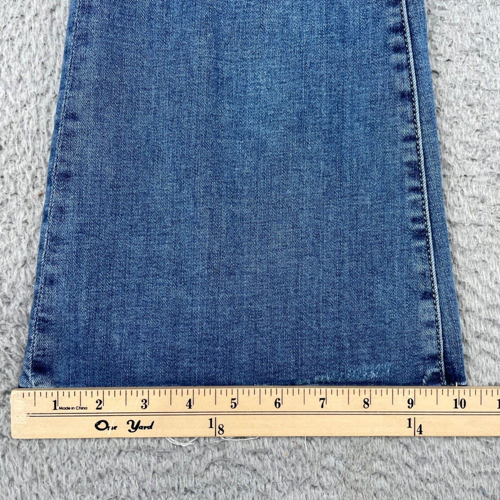American Eagle Jeans Womens 2 Blue Super Hi-Rise Flare Super Stretch Distressed - Picture 7 of 10